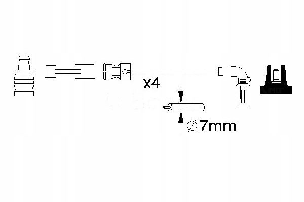 BOSCH KIT FILS D'ALLUMAGE 0 986 356 987