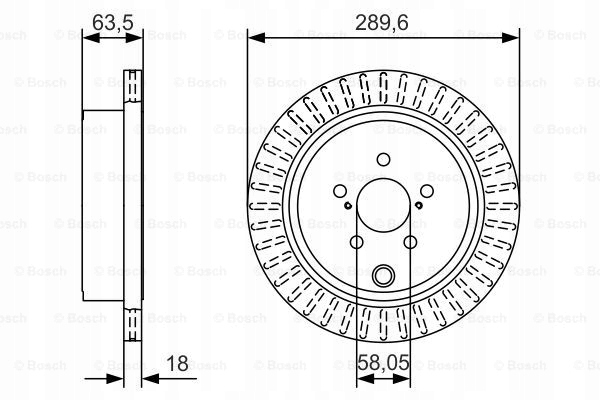 DISCOS ZAPATAS PARTE TRASERA BOSCH SUBARU BRZ 