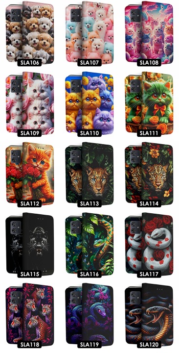 ÉTUI AVEC CLAPET SUR TÉLÉPHONE MOTOROLA G54 G54 POWER 5G CASE AVEC WZOREM VERRE