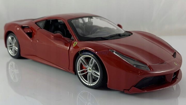 FERRARI 488 GTB BORDOWY MODELIS 1:24 BBURAGO 26013 nuotrauka 7