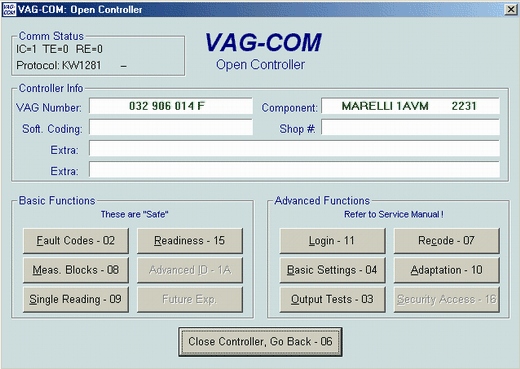 MÓDULO DIAGNOSTYKI VAG | VW AUDI SEAT SKODA 1989-04 