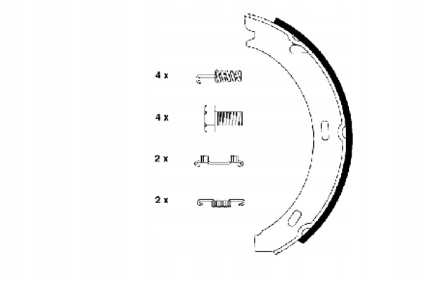 ZAPATAS DE TAMBOR DE FRENADO HAMULEC MANUAL 190 W201 A-CLASS W168 A-CLASS W169 