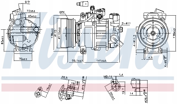 COMPRESSEUR DE CLIMATISATION AUDI A4 07-/A5 07-/Q5 08-