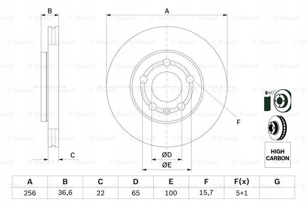 DISCOS ZAPATAS PARTE DELANTERA BOSCH SEAT IBIZA IV ST 