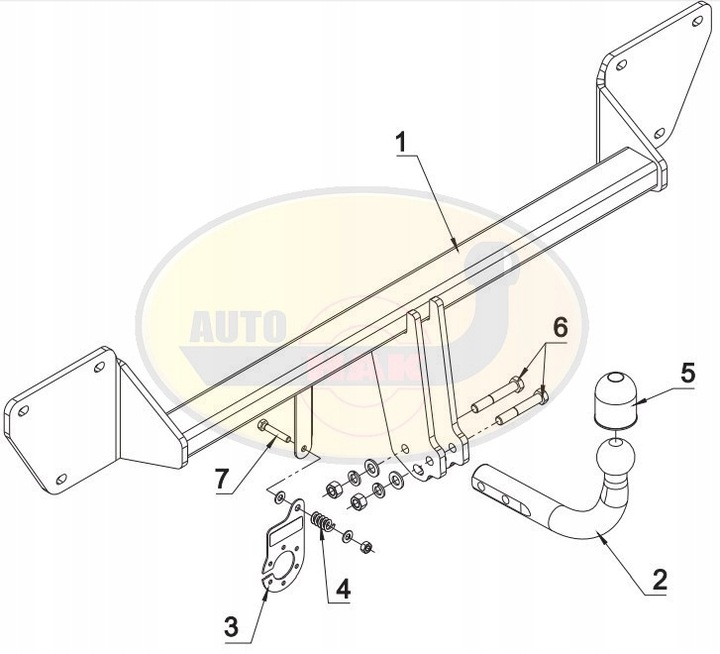 BARRA DE REMOLQUE + MÓDULO 7 PIN MINI COOPER COUTRYMAN 2014-2016 