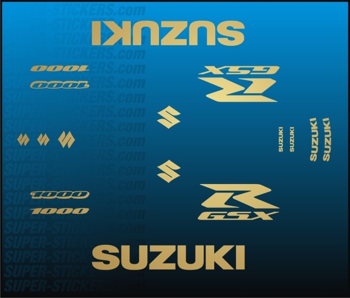 AUTOCOLLANTS OKLEINY POUR SUZUKI GSX-R 1000 ANNÉE 2007 2008 NALEPKI GSXR K7 K8