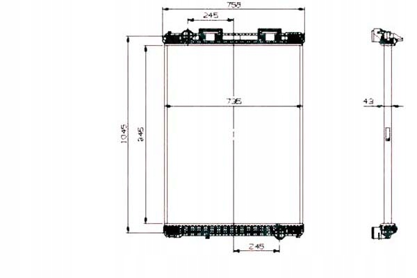 NRF 519537 RADIATEUR SYSTÈME REFROIDISSEMENT MOTEUR