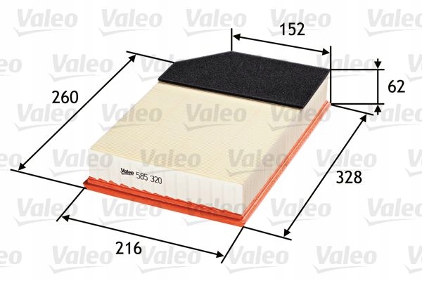 FILTRO AIRE VALEO 585320 