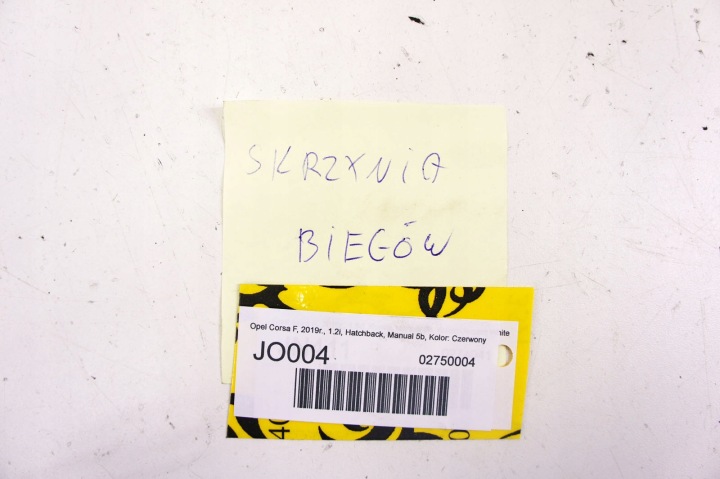 JO004 OPEL CORSA F 1.2I BOÎTE DE VITESSES