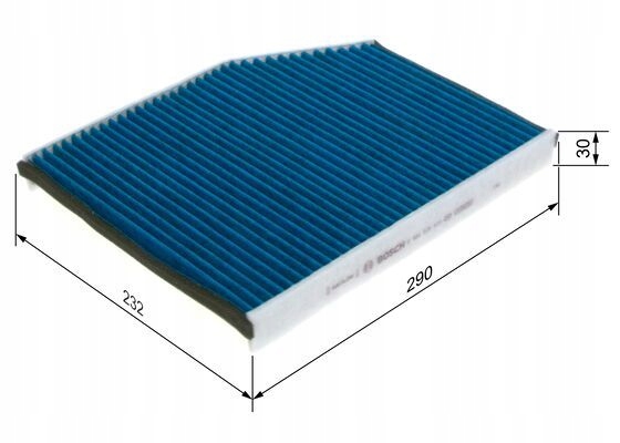 FILTRE BERLINE CHARBON AKT. BOSCH 0 986 628 570 FILTRE VENTILATION ESPACES