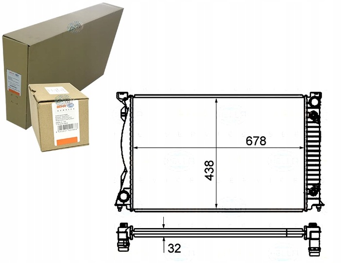 RADIATOR VW AUDI A6 3,0TDI QUATTRO 04- BEHR HELLA photo 1 - milautoparts-fr.ukrlive.com