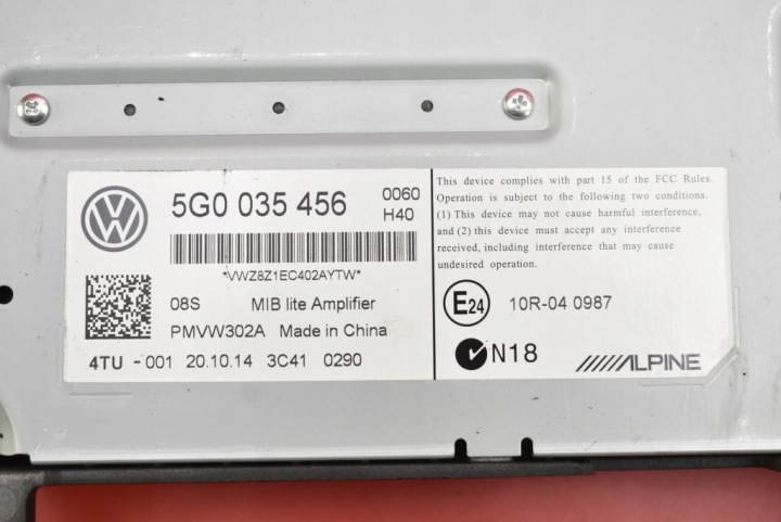 AMPLIFICATEUR DYNAUDIO 5G0035456 VW GOLF 7 VII SPORTSVAN 12-17