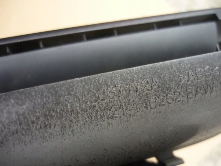 POIGNÉE PANNEAU PORTES DROIT ARRIÈRE VW SHARAN ALHAMBRA GALAXY LIFT 7M3867172A