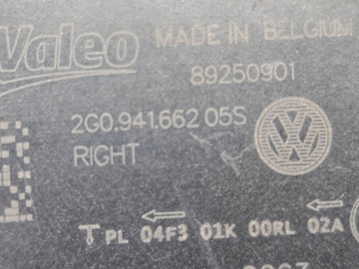 FEUX VERS CONDUITE DIURNE AVANT CÔTÉ DROITE VOLKSWAGEN POLO VI 2G0941662