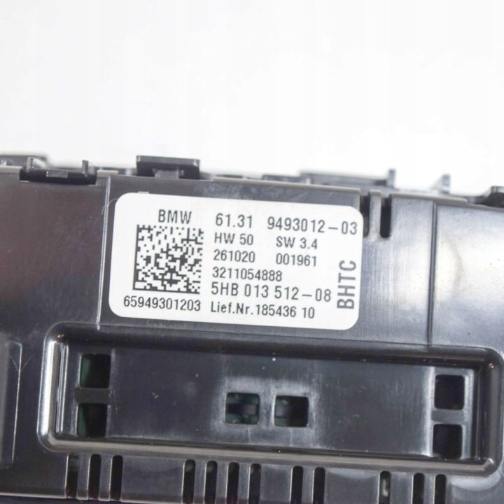 BMW 3 G20 G21 2021 COMMUTATEUR COMMUTATEUR CONDUIT D'AIR VENTILATEURS