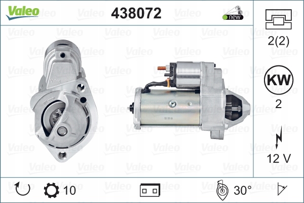 STARTERIS 12V VALEO : AUDI A4 2.4 2.5 3.0 B7 nuotrauka 2