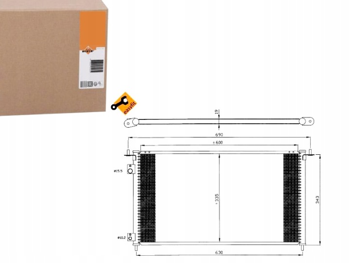 RADIATEUR CLIMATISATION DÉSHYDRATEUR EASY FIT 35636