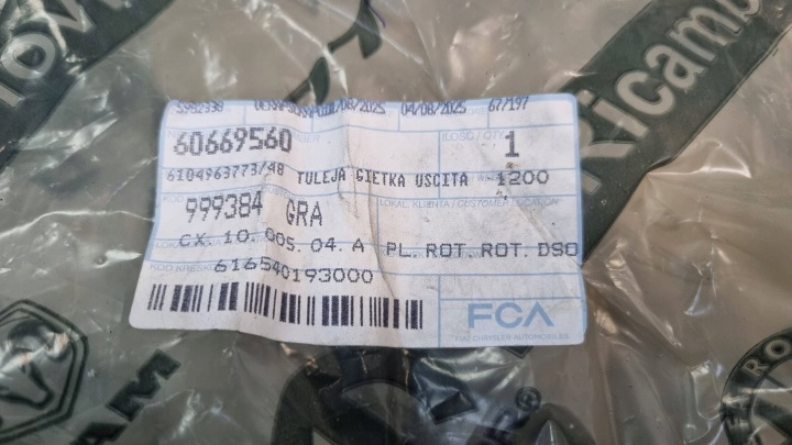 TUYAU TUYAU TURBO ÉCHANGEUR D'AIR DE SURALIMENTATION LANCIA THESIS 2.4 JTD 60669560
