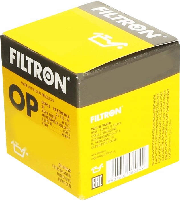 FILTRO ACEITES FILTRON OP 533/1 FORD COUGAR 