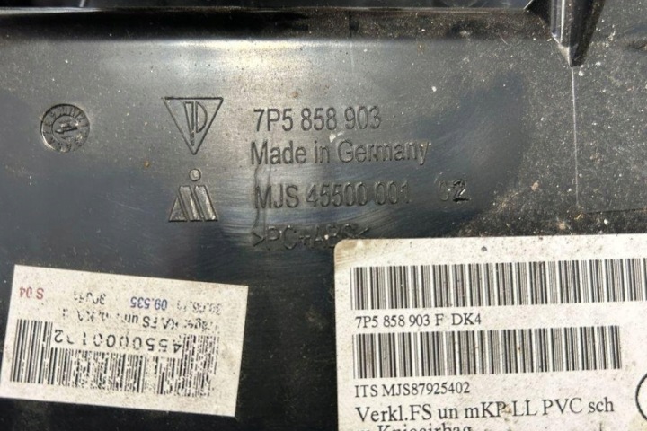 INFÉRIEURE MOULURE DÉCORATIVE TABLEAU DE BORD INSTRUMENTATION PORSCHE CAYENNE (92A) 7P5858903