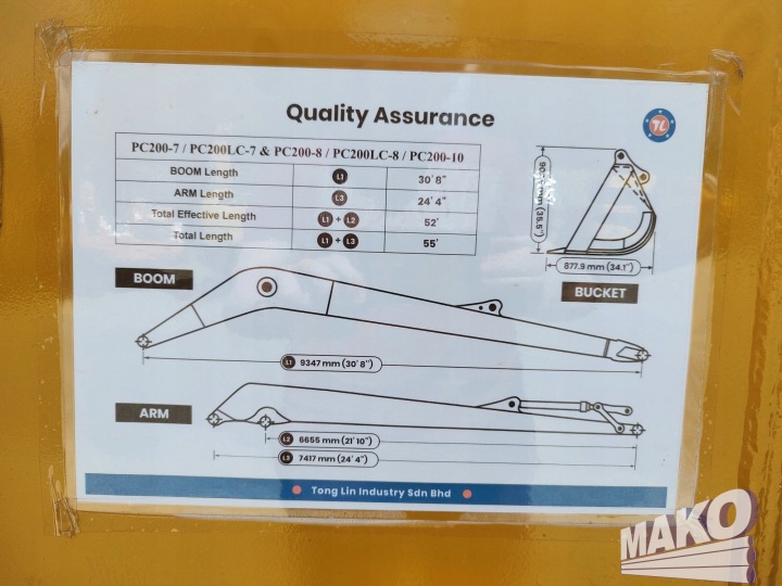 KOMATSU PC290LC-10 LONG REACH 16,7M PRIX 338.000 SANS LR 238.000 PC290