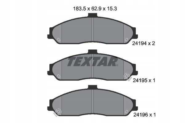 ZAPATAS DE FRENADO CHEVROLET PARTE DELANTERA CORVETTE (C6) 6,0 04- 2419401 