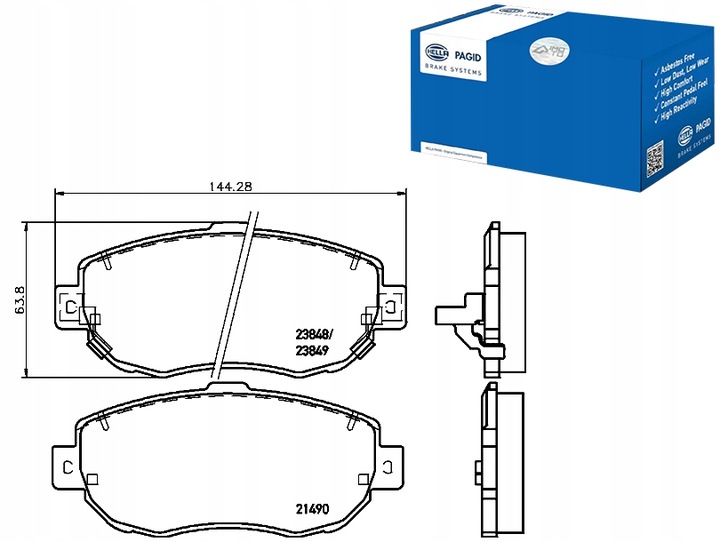 HELLA PAGID PADS BRAKE HELLA PAGID 446530270 photo 1 - milautoparts-fr.ukrlive.com