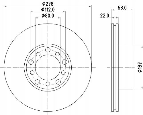 HELLA 8DD355100401 DISKU STABDŽIŲ nuotrauka 2