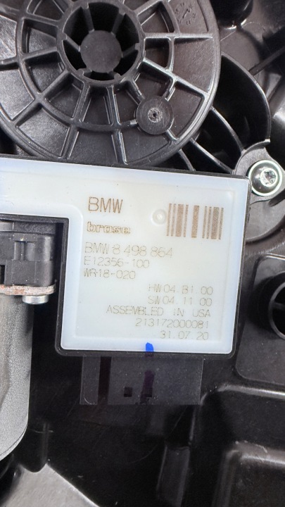 BMW G20 G80 M3 MÉCANISME ÉLÉVATEUR VITRES DROIT ARRIÈRE ARRIÈRE 7497100 8498864