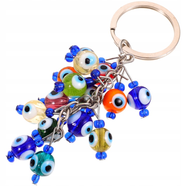 Evil Eyes Key Ring Hanging Bag Ornament Purse