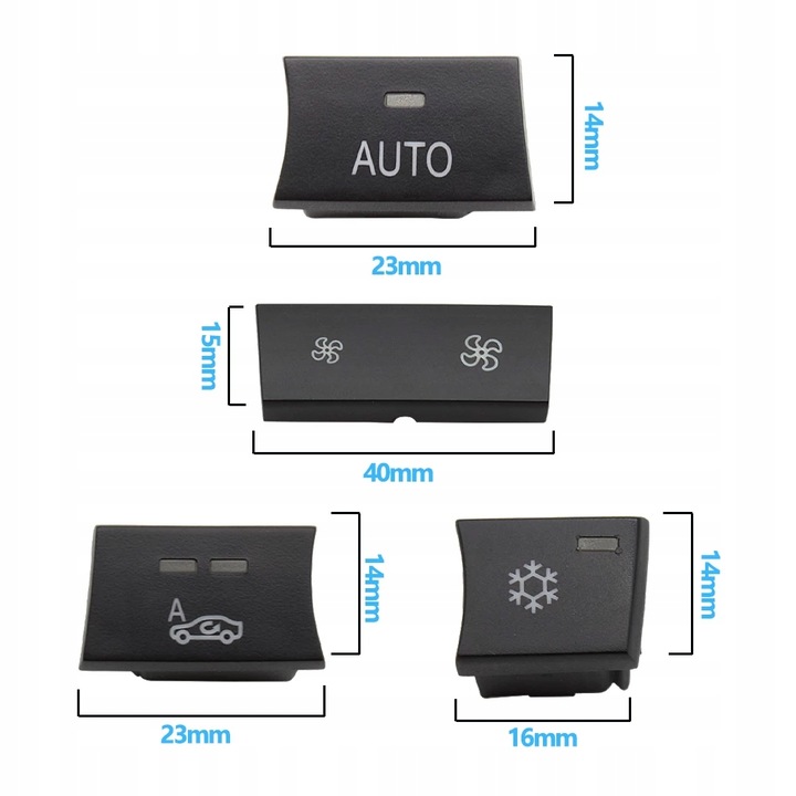 JUEGO BOTONES DE VENTILACIÓN BMW X1 X3 E87 E90 E92 