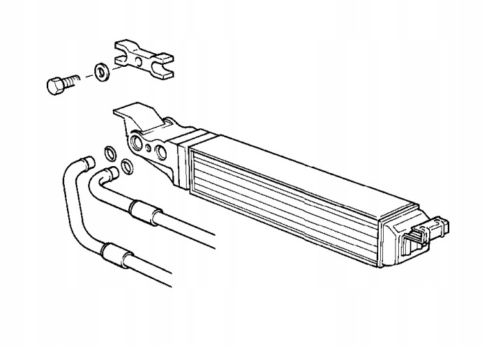 RADIATEUR HUILES BMW MONTOWANA SOUS RADIATEUR AQUATIQUE OE 1712515 BEHR ORIGINAL