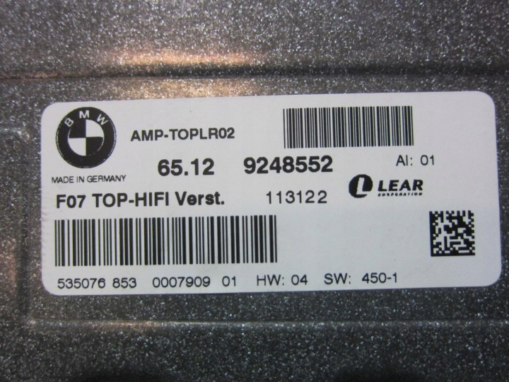 BMW X3 F25 SONORISATION HAUT-PARLEURS TOIT OUVRANT HIFI HARMAN KARDON 65129248552