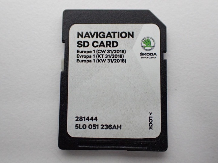 NAVIGATION NAVI RADIO TEXTILE ORIGINAL LIFT SKODA OCTAVIA III 5E RS VRS 19R