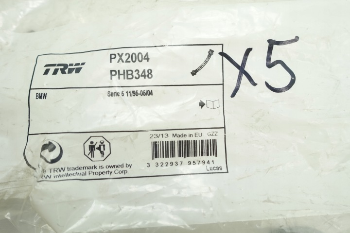 FIL FLEXIBLE HAM.BMW 5 E39 TRW PHB348 FIL DE FREIN FLEXIBLE