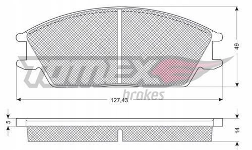 1106/TOM PADS BRAKE HYUNDAI PONY,S-COUPE 11-06 photo 1 - milautoparts-fr.ukrlive.com