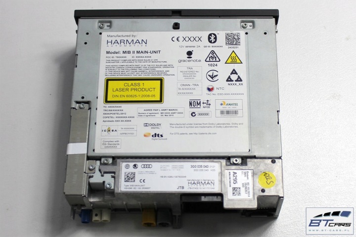 VW PASSAT B8 NAVI DISCOVER PRO LECTEUR DE CARTE ÉCRAN LCD 3G0035043 5G0919606 WYSW