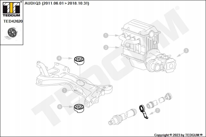 JOINT ÉLASTIQUE ARBRE VW GOLF/PASSAT/SHARAN 1,6-3,6 03-16