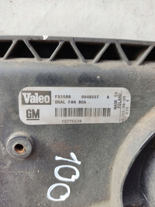 SAAB 9-3 VER2 2008 VENTILATEUR RADIATEUR 12775538