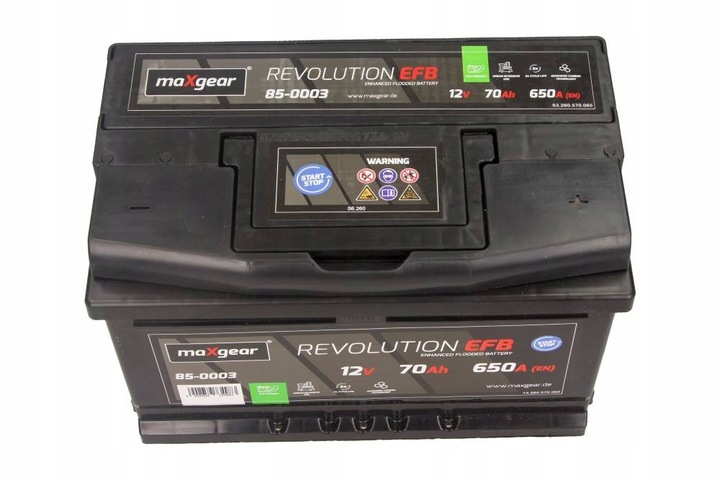 BATERÍA 12V 70AH/650A L- 278X175X175 EFB DO POJAZDOW Z START/STOP 