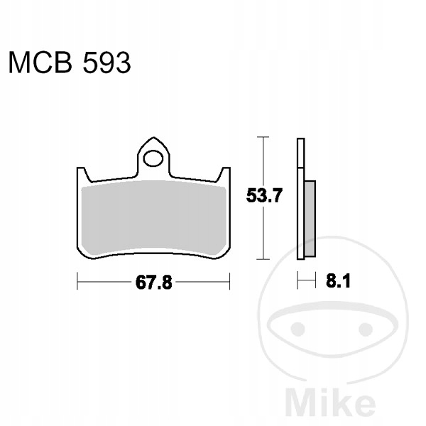 KLOCEK DE FREIN JEU TRW MCB593