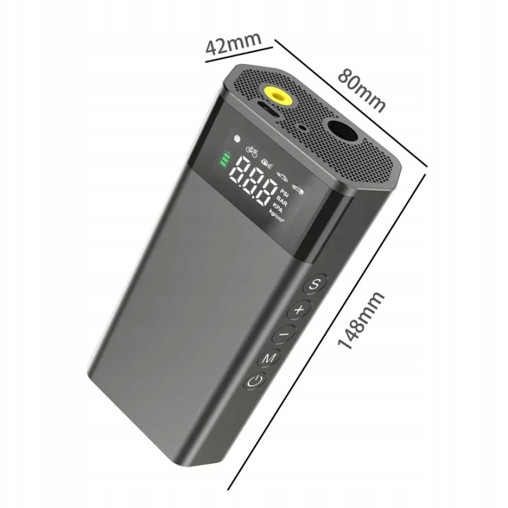COMPRESSEUR AUTOMOBILE POMPE VÉLO SANS FIL