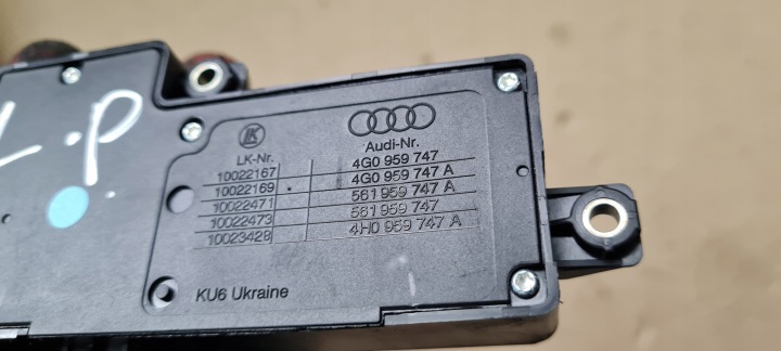 S7 4G A7 COMMUTATEUR PANNEAU RÉGLAGES SIÈGES GAUCHE AVANT A6 C7 S6 4G0959747