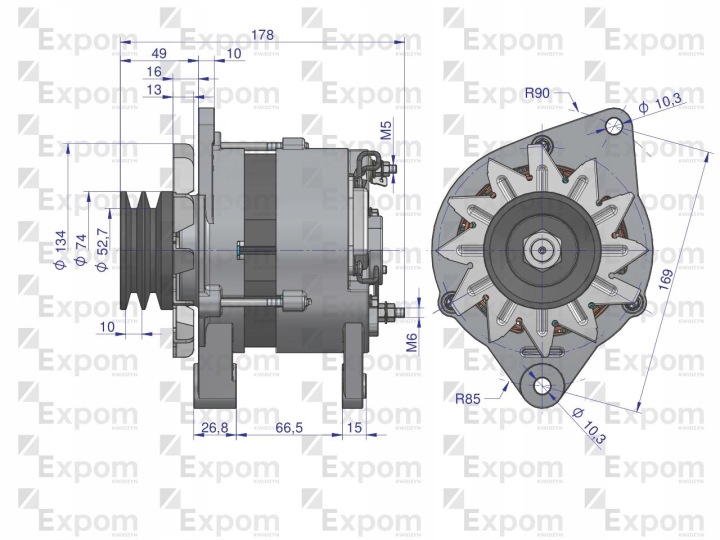 ALTERNATEUR COMPLET URSUS C-330 EXPOM