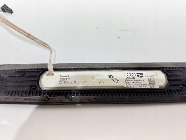 AUDI A6 C8 4K MOULURE SEUIL LED GAUCHE ARRIÈRE ORIGINAL