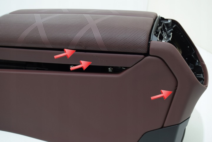 BMW 7 G70 TUNNEL CENTRAL ACCOUDOIR AVANT CENTRAL CONSOLE AMARONE