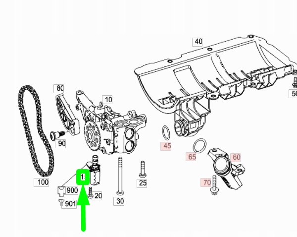 MERCEDES-BENZ ML W166 SOUPAPE DIRECTEUR VIRAGE POMPES HUILES A2781800415