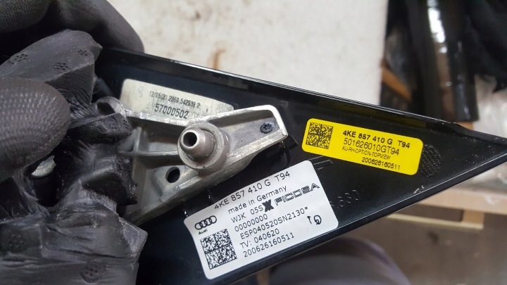 DROIT RÉTROVISEUR CAMÉRA AUDI E-TRON 4KE857410G ORIGINAL DÉMONTAGE