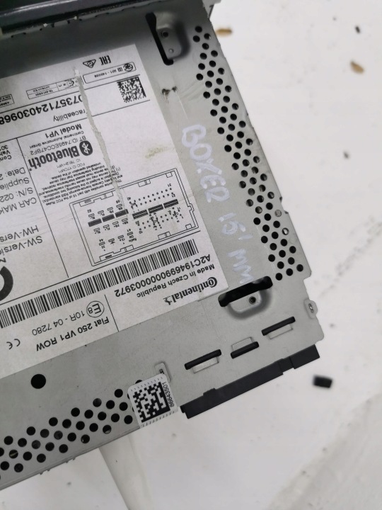 RADIO VP1 ROW BLUETOOTH FIAT DUCATO 07357124030