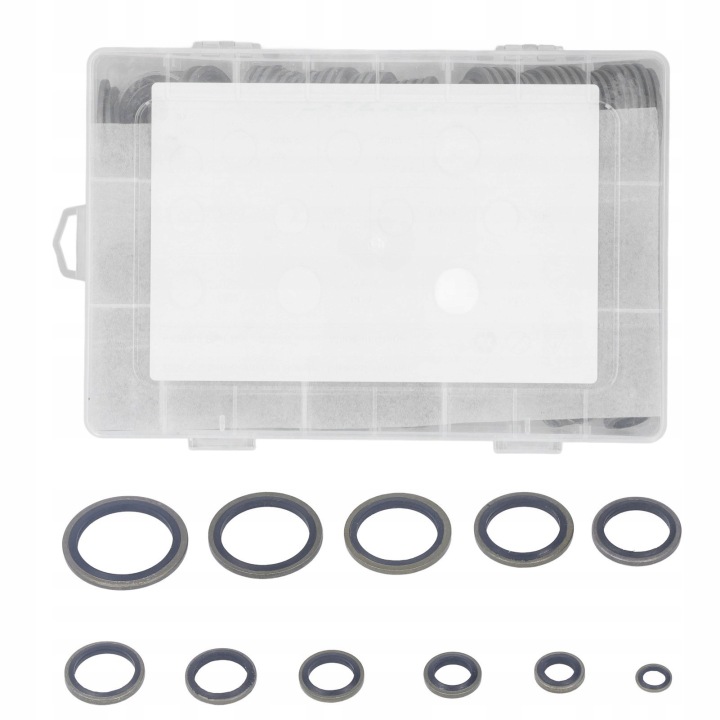 KIT 230 PODKLADEK USZCZELNIAJACYCH OLEJOWYCH M6 VERS M26 METALOWO-GUMOWE JOINTS D'ÉTANCHÉITÉ BOUCHONS SPUSTOWEGO HUILES